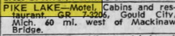 Schealls Motel (Tappens Motel) - May 1961 Ad For Sale (newer photo)